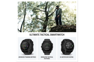 Image of Garmin Tactix 8 Premium Tactical GPS Watch - AMOLED, 47mm, Black, 010-03405-00