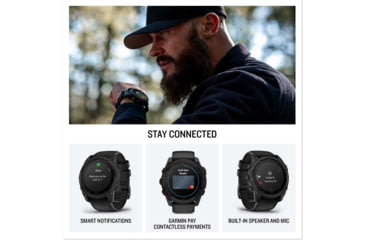 Image of Garmin Tactix 8 Premium Tactical GPS Watch - AMOLED, 47mm, Black, 010-03405-00