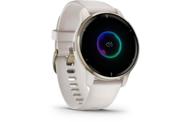 Image of Garmin Venu 2 Plus Smartwatch, Ivory/Cream Gold, 40mm, Rechargeable, 0100249602