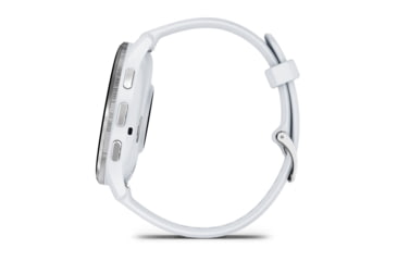 Image of Garmin Venu 3 Watch, Silver Stainless Steel Bezel w/ Whitestone Case and Silicone Band, 010-02784-00