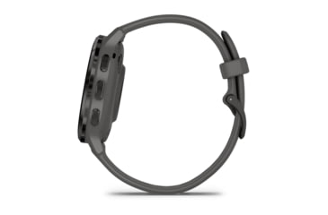 Image of Garmin Venu 3S Watch, Slate Stainless Steel Bezel w/ Pebble Gray Case and Silicone Band, 010-02785-00
