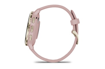 Image of Garmin Venu 3S Watch, Soft Gold Stainless Steel Bezel w/ Dust Rose Case and Silicone Band, 010-02785-03