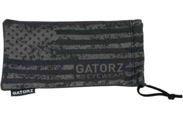 Image of Gatorz American Flag Pouch, Microfiber, Double Sided, Black, AM FLAG-POUCH