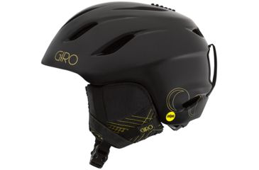 Image of Giro Era MIPS Snow Helmet - Women's-Black/Gold Stellar-Medium