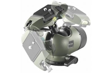Image of Gitzo Safari Series 2 Ball Head w/Quick Release Showing Ball Range GH2780FQR
