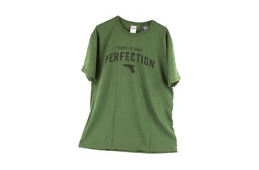 Image of Glock Short Sleeve "Only Perfection" Shirt, OD Green, Large, GLAP95072