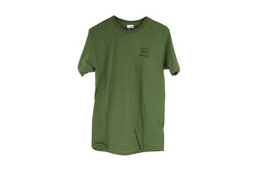 Image of Glock Short Sleeve "Repelling Logo" Shirt, OD Green, XXXL, GLAP95069