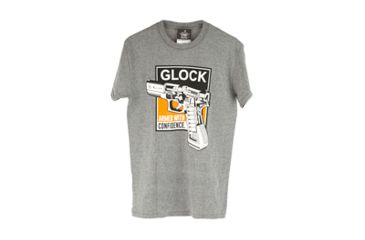 Image of Glock Short Sleeve "Technical" Shirt, Gray, Medium, GLAP95059
