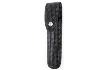 Image of Gould &amp; Goodrich Flashlight Case w/Flap Coast HP7R Flashlight, Nickel Snap, Black Weave, B672-3W