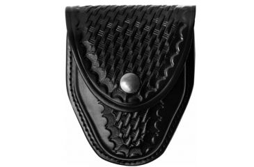 Image of Gould &amp; Goodrich ASP/Hiatt Handcuff Case, Basket Standard Snap, Black Weave, B470W