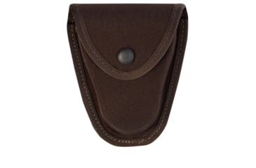 Image of Gould &amp; Goodrich Nylon Handcuff Cases, Standard Chain Fit, Molded Hardware, Dark Brown, XMDB70