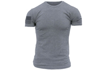 Image of Grunt Style Basic Crew Tee Shirt - Mens, Dark Heather Grey, 2XL, GS2648-2XL