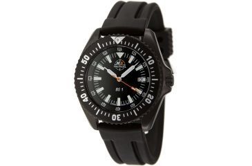 Image of H3 Tactical H3.15210 Blue Shadow 1 Mens Watch - Black Dial, Black Bezel, Rubber Band 