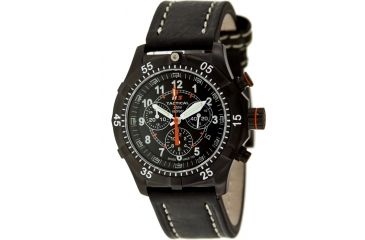 Image of H3 Tactical H3.322271.11 Blue Shadow 1 Mens Watch - Black Dial, Black Leather Band, Timer 