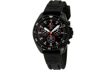 Image of H3 Tactical H3.222231.09 Field Ops Mens Watch - Timer, Black Dial, Black Rubber Band 