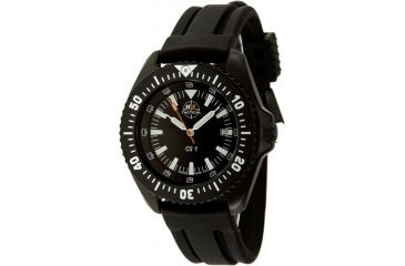 Image of H3 Tactical H3.15010 Green Shadow 1 Mens Watch - Black Dial, Black Rubber Band, Black Bezel 