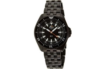 Image of H3 Tactical H3.15115 Orange Shadow 1 Mens Watch - Black Dial, Black Bracelet, Black Bezel 