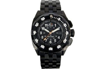 Image of H3 Tactical H3.05017.08 Pro Diver Mens Watch - Orange Triutium Markers 