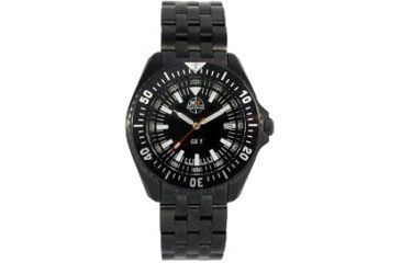 Image of H3 Tactical H3.15015 Series 1 Mens Watch - Black Dial, Black Metal Band