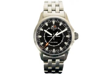 Image of H3 Tactical H3.501211.09 Stealth Mission Mens Watch Black Dial, Slver Metal Band 