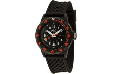 Image of H3 Tactical H3.402233.09 Sniper Mens Watch - Black Dial, Black Bezel w/ Organe Markers