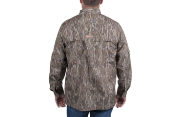Image of Habit Hatcher Pass Camo Guide Shirt - Mens, Long Sleave, Mossy Oak New Bottomland, Large, TS10409-M-8-6-L-014