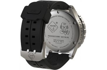 Image of Hazard 4 HeavyWater Diver Titanium Tritium Dive Watch,Black Dial, White Graphics,Green Bezel,Nylon Strap WAT-HWD-TI-KW-GGYG