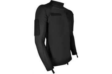Image of Hazard4 CombatBase Lycra Rashguard, Black, Small AQA-CBBS-BLK-S