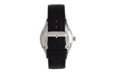 Image of Heritor Automatic Antoine Semi-Skeleton Leather-Band Watch, Silver/Black, One Size, HERHR8506
