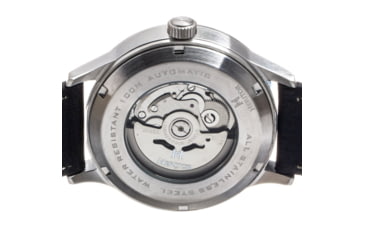 Image of Heritor Automatic Bradford Leather-Band Watch w/Date, Gray/Black - Mens, HERHS1103