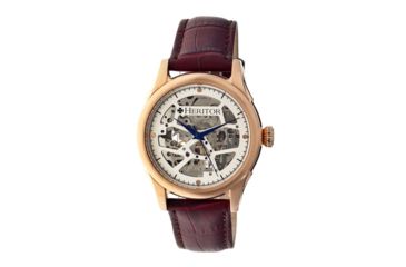 Image of Heritor Automatic Hr1906 Nicollier Mens Watch, Silver HERHR1906