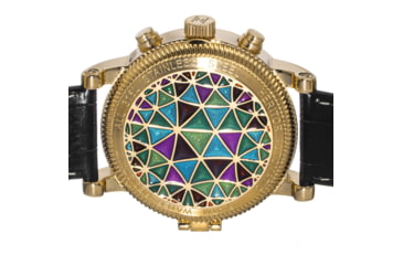 Image of Heritor Automatic Legacy Leather-Band Watch w/Day/Date, Gold/Black - Mens, HERHR9703