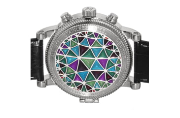 Image of Heritor Automatic Legacy Leather-Band Watch w/Day/Date, Silver/Black - Mens, HERHR9701