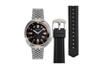 Image of Heritor Automatic Matador Box Set with Interchangable Bands and Date Display, Black/Orange, One Size, HERHR9302