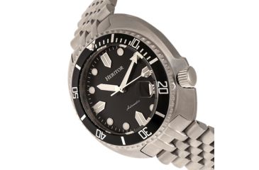 Image of Heritor Automatic Matador Box Set with Interchangable Bands and Date Display, Black/Silver, One Size, HERHR9301