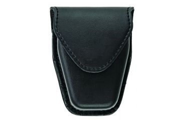 Image of Hero's Pride Handcuff Case, Double, Reg &amp; ASP Chain, AirTek, Smooth, Hidden Snap, Black 1455PC