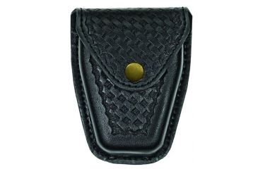 Image of Hero's Pride Handcuff Case, Single, Lg/ASP Chain, AirTek, BW, Brass Snap, Large 1452WG