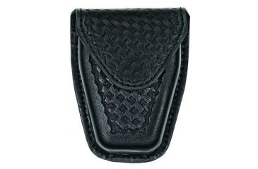 Image of Hero's Pride Handcuff Case, Single, Lg/ASP Chain, AirTek, BW, Hidden Snap, Black, Large 1452WC