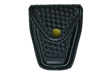 Image of Hero's Pride Handcuff Case, Single, Small/Chain, AirTek, BW, Brass Snap, Small 1450WG