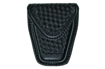 Image of Hero's Pride Handcuff Case, Single, Small/Chain, AirTek, BW, Hidden Snap, Black, Small 1450WC
