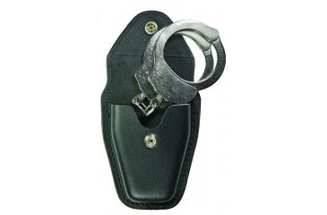 Image of Hero's Pride Handcuff Case, Single, Small/Chain, AirTek, Smooth, Silver Snap, Small 1450PN