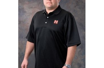 Image of Hornady Moisture-Wicking Polo Shirt, Black, Small 9971S