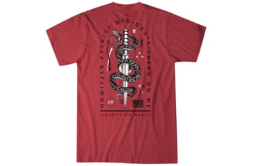 Image of HOWITZER Blade Snake S/S Tee - Mens, Red Heather, Large, CV7067-RDHE-L