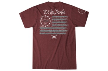 Image of HOWITZER Cannon Flag S/S Tee - Mens, Burgundy Heather, Small, CV7040-BUHE-S