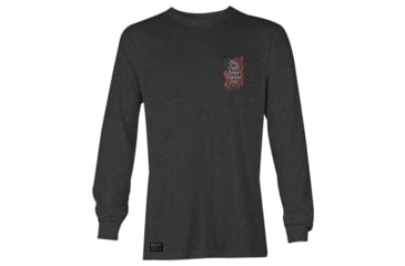 Image of HOWITZER Never Expires L/S Tee - Mens, Charcoal Heather, 3XL, CV7038-CHHE-3X