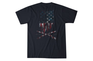Image of HOWITZER Skull Flag S/S Tee - Mens, Dk.Navy, Large, CV6610-DKNV-L