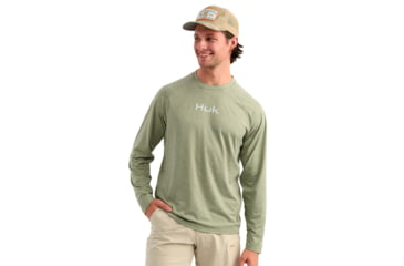 Image of HUK Performance Fishing Airweight Long Sleeve Crew - Mens