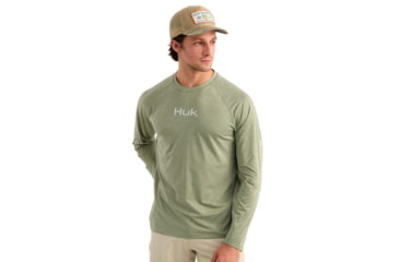 Image of HUK Performance Fishing Airweight Long Sleeve Crew - Mens