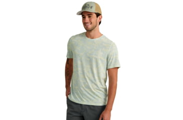Image of HUK Performance Fishing Drift Printed Short Sleeve Crew - Mens