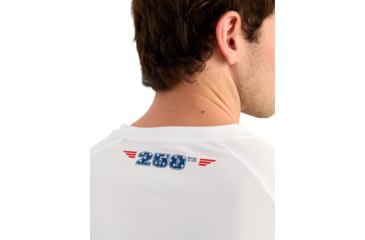 Image of HUK Performance Fishing Pursuit Americana Fill Long Sleeve Crew - Men's, White, Large, H1200753-100-L